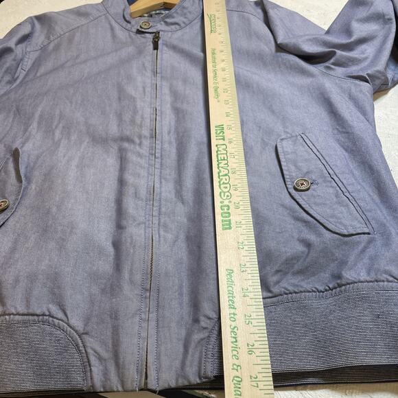 Ted Baker Jacket Full Zip Lightweight Blue Cotton Blend Size Unknown - Picture 5 of 11
